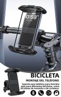 Soporte Para Teléfono Móvil De Bicicleta Y Scooter Universal Montaje En Manillar De Motocicleta Espejo Retrovisor Exterior Navegación - details 0