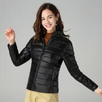 Chaqueta De Invierno Para Mujer Ligeramente Acolchada Con Capucha Cierre De Cremallera Impermeable Y Térmica Con Bolsillos Estilo Casual - details 20