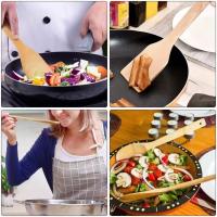 4 Utensilios de cocina de madera de bambú Utensilios de cocina madera para cocinar 4 utensilios de bambú resistentes - details 2