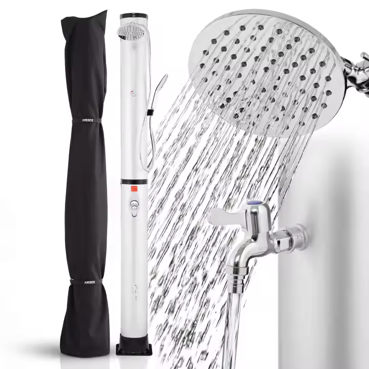 AREBOS 40L Ducha de Solar Ducha de Piscina Ducha Jardín al aire libre ducha lluvia - 1