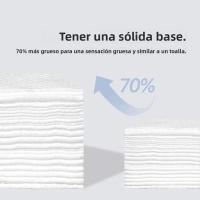 Toallas De Rostro Desechables De Algodón 100% Suaves Y Gruesas Para El Cuidado De La Piel Eliminando Maquillaje Wipes Secos Para El Baño - details 7