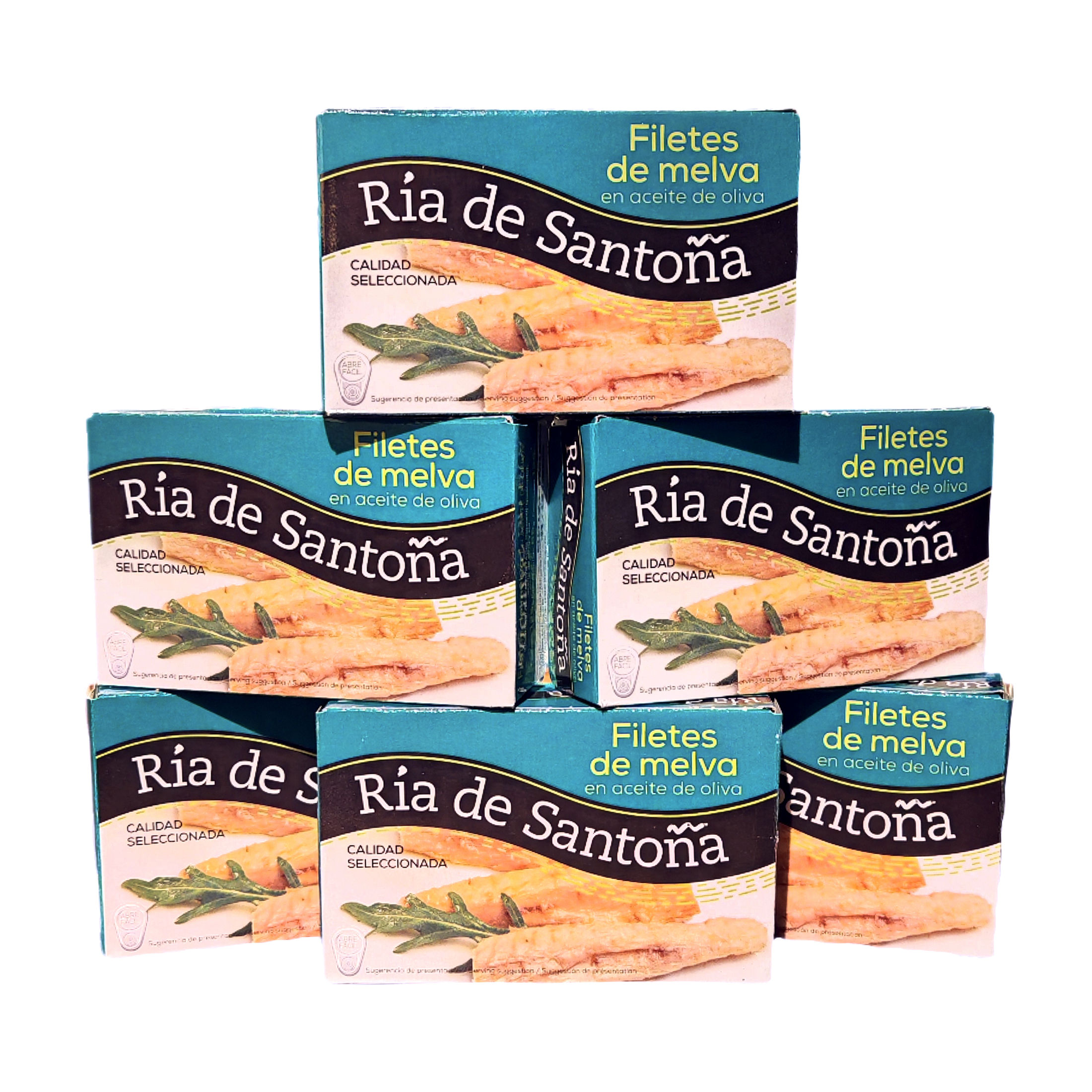 Filetes de Melva en aceite de oliva pack 6 unidades. Ria de santoña