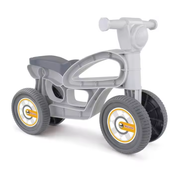 MOTO CORREPASILLO MINI CUSTOM GRIS – ESTILO CHOPPER PARA LOS MÁS PEQUEÑOS - 1