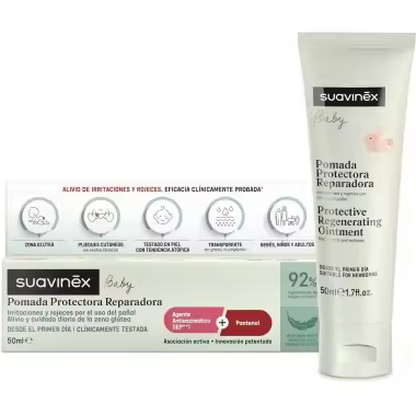 Suavinex - Crema de pañal 100 ml textura ligera y transparente con 92% ingredientes naturales para pieles sensibles - 1