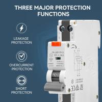 Interruptor diferencial superinmunizado Clase A SI, con protección sobrecorriente y fugas. RCBO espacio reducido. (40A, 2P, 30mA) - details 8