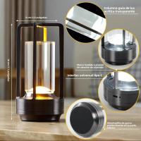 Lámpara De Mesa Inalámbrica LED Recargable Para Camping Al Aire Libre Iluminación Creativa Para Restaurante Luz Nocturna beside - details 6