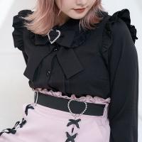 Falda A-Line Lolita Japonesa Talla Grande Cintura Alta Flared Midi Versátil Estilo Niña Suave Para Uso Diario Primavera/Verano Polyester - details 5