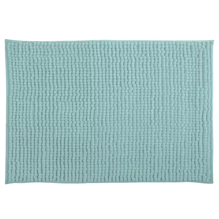 MSV Alfombra de Baño Verde Pastel Chenille 40x60cm Absorbente Antideslizante - 1
