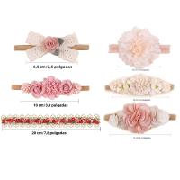3pcs Diademas De Nylon Para Bebés Niñas Con Flores Y Lirios Coloridos Hechos a Mano Estilo Temporal Moda Cumpleaños - details 12
