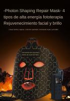 Máscara De Tratamiento Con Luz Roja LED Anti-Edad Flexible Y Suave Para Cuidado De La Piel 4 Colores Máscara De Terapia Fotónica Avanzada - details 0