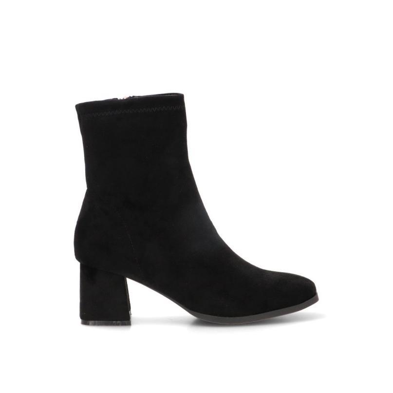 Botin Weekend Etika - Mujer - Tacón Medio - Modelo 32012 - Color Negro Antelina