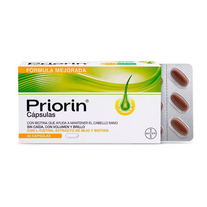 Priorin Complemento Alimenticio para Mantenimiento del Cabello en Condiciones Normales 60 Cápsulas - 1