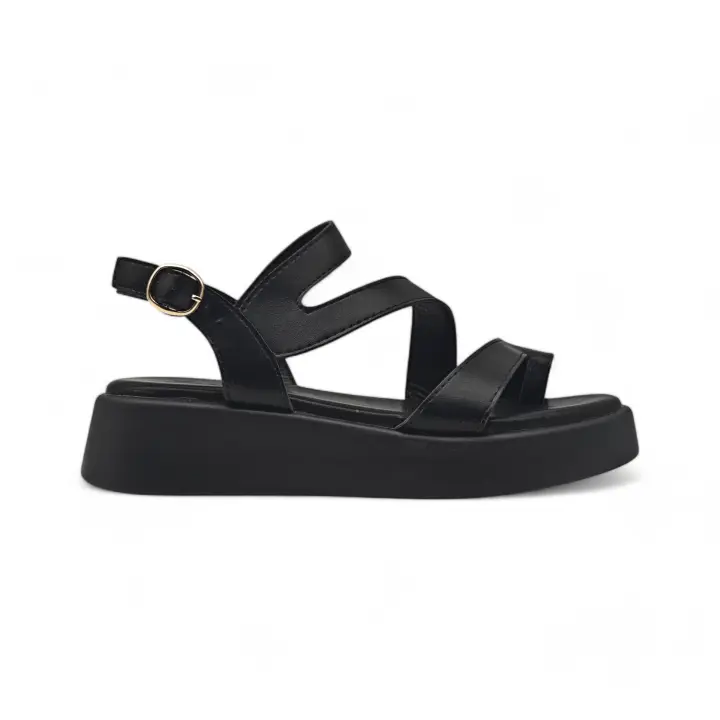 Calzados soraia, Sandalias para mujer con plataforma alta, comodas y ligeras para uso casual - 1