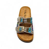 Calzados soraia, Sandalias de Mujer Estilo Boho con Hebillas Ajustables, Plantilla Ergonómica de Corcho, Sandalia Plana Abierta con Detalles Étnicos, Cómoda para Verano, Playa o Uso Diario Bohemio Hebilla - details 2