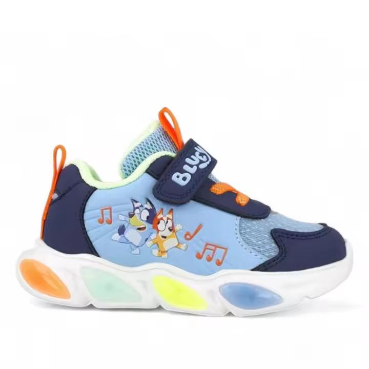 Zapatillas deporte Garvalin 251856 azules con luces de bluey - 1