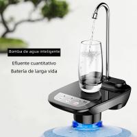 Bomba Eléctrica Para Botella De Agua Automática Con Soporte Recargable Dispensador De Agua Con Tanque De 1 Galón Diseño De Escritorio Material ABS Y Acero Inoxidable - details 0