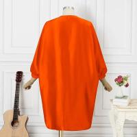 VONDA Vestido Bohemio De Verano Para Mujer Con Estampado Floral Midi 3/4 Manga Batwing Estilo Vintage Suéter Casual Longitud Media Pierna - details 5