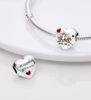 Beadas De Corazón Colorido En Plata Para Joyería De Pulsera Y Collar Con Encanto Para Chicos Y Chicas Accesorios De Moda Irregular - details 184