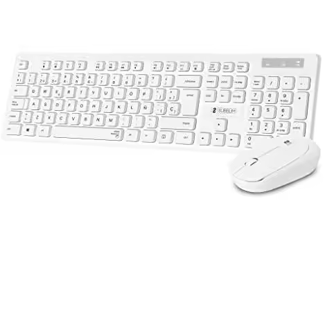 Combo de Teclado y Ratón Inalámbrico Subblim Business Slim Blanco - 1