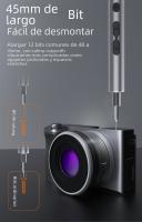 Conjunto De Destornilladores Eléctricos 6 En 1 Con Mango De Precisión Herramienta Portátil Para Reparación De Teléfonos Y Relojería Kit De Herramientas Sin Cable Pequeños Para Reparación De Teléfonos Móviles Y Relojes - details 4