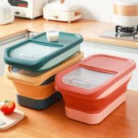 Contenedor De Almacenamiento Para Alimentos Para Perros Y Gatos 13/33LB Caja Seca Para Alimentos Para Mascotas Con Tapa Airtight Y Selladora Para Cocina Grano De Arroz - details 1