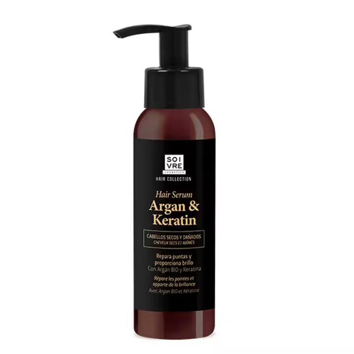 Soivre Serum Capilar Argan y Keratin - Brillo Espectacular - 1
