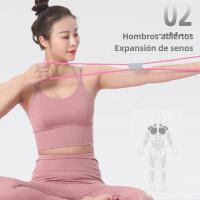 Banda De Resistencia Para Yoga Y Fitness Accesorios De Gimnasio De Goma Para Ejercicios De Cuello Y Estiramiento Para Mujeres - details 3