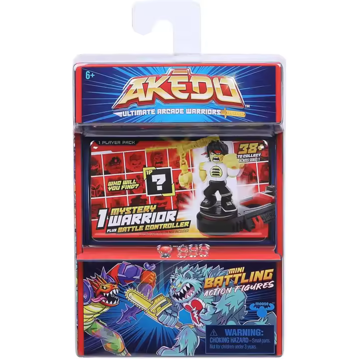 FAMOSA - AKEDO - Ultimate Arcade Warriors - Single Pack, con un guerrero y un mando para luchar - Envío de modelo aleatorio - Coleccionables - Para mayores de 6 años - 1