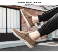 Zapatos De Lona Para Hombre Casual Transpirables Zapatos Planos Slip-On Talla Grande Hasta 47 Zapatos De Conducción Sin Tapa Anteojos - details 8