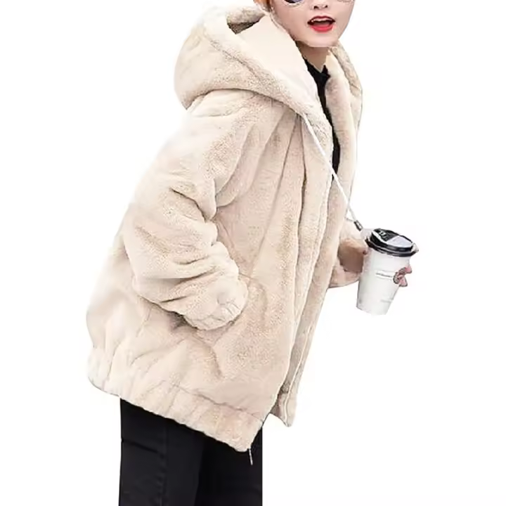 Abrigos De Mujer Bolsillos De Invierno Confort Vintage Forro Polar Suéter Navideño Elegante Y Cómoda Sudadera para Mujer Chaqueta Forro Polar para Mujer jersey polar mujer \t ropa mujer invierno elegante - 1