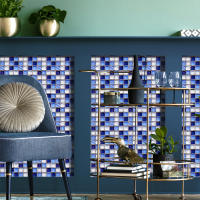 Papel Tapiz De Mosaico Impermeable Autoadhesivo 3D Para Cocina Baño Decoración Del Hogar Adhesivo De Pared PVC Clásico - details 16