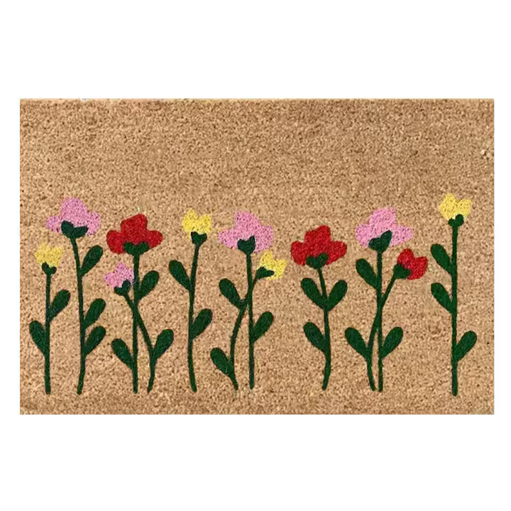 Alfombra De Puerta No Eslipiente Para Verano 40x60cm Decorativa Con Diseño deBienvenida Alfombra De Baño Y Entrada De Bajo Perfil - 1