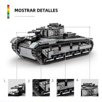 Kit De Modelado De Tanque Pesado Panther De La Segunda Guerra Mundial 673 Piezas Bloques De Construcción Militar Aleman NBFZ Juguetes Educativos Para Niños - details 1