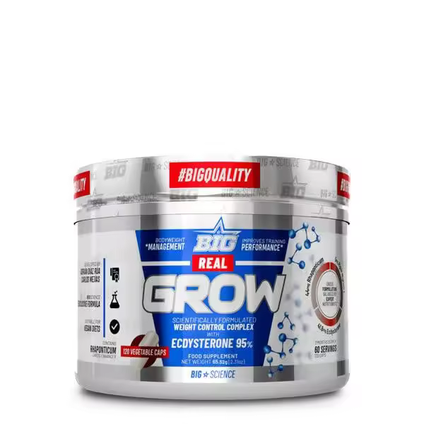 Big REAL GROW 120 Cápsulas - Incremento de Masa Muscular y Rendimiento Físico - 1