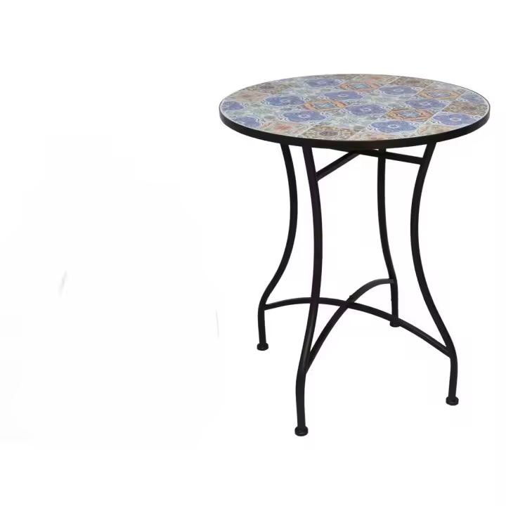 Gerimport Mesa mosaico cerámico Evan 60x60x71 Cm - 1