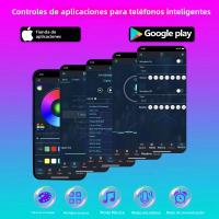 Tira De LED RGBIC Colorida Con Control De Voz Bluetooth Y Tiempo LED Decorativo Para Ambiente Con Efecto De Fuegos Artificiales Y Reproducción De Música - details 13