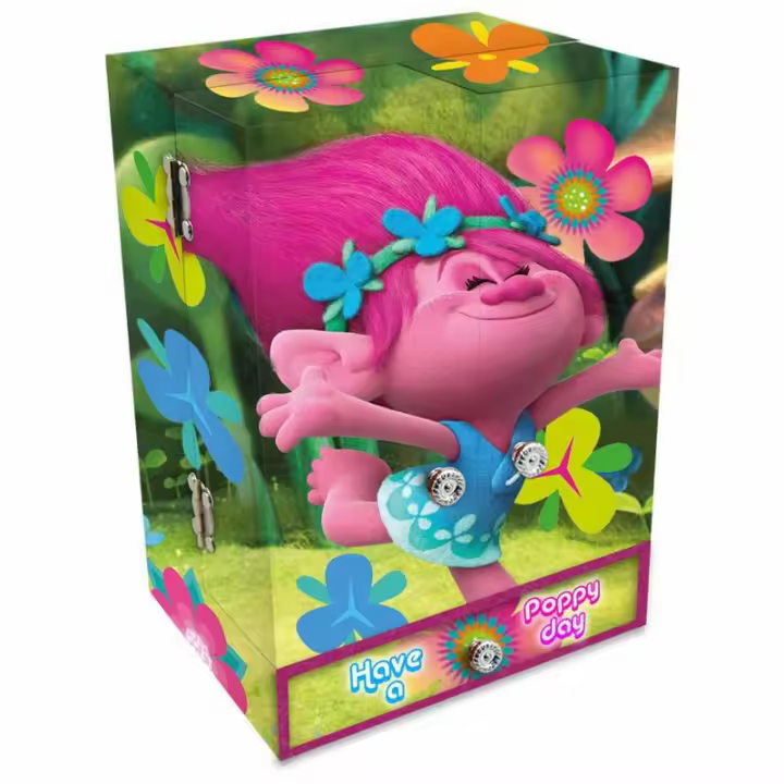 Molto Joyero Musical Trolls - Organizador Joyas Colección Trolls - 1
