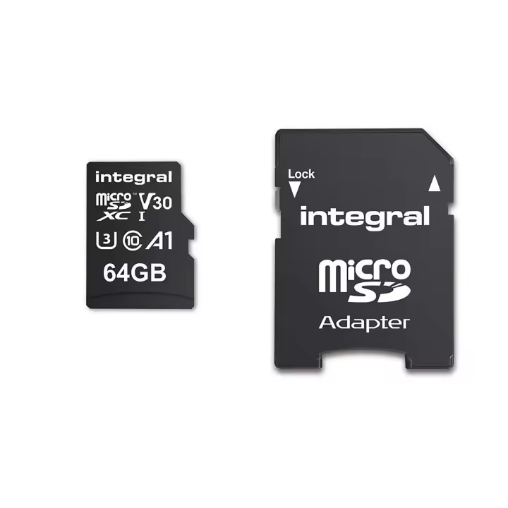 Integral Memory tarjeta memoria microSD HC/XC 64GB clase 10(V30) - 1