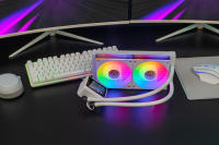 Mars Gaming ML-VISIONII240 Refrigeración Líquida AIO 500W TDP, Pantalla IPS 2,8" 360º, Bomba 4ª Gen Opti-Chamber con Base de Cobre y Microcanales, 2x Ventiladores 120mm ARGB Infinity Mirror, Regriferación Líquida PC Negra o Blanca - details 2