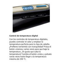 PLANCHA DE PELO REMINGTON SLEEK&CURL PANTALLA DIGITAL 150-230ºC CABLE GIRATORIO PLACAS 110mm - details 1