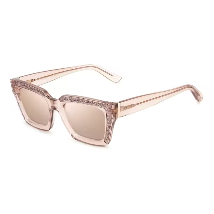 Gafas de Sol MEGS/S, Marca Jimmy Choo, Forma Rectangular, Color Beige, Talla 51, Para Mujer - 1