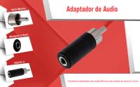 Banner - Adaptador de Audio RCA Macho a Conector Jack Hembra de 3,5 mm, Mono