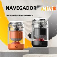 Afeitadora Eléctrica Portátil Mini Con Carga USB Recargable Para Viajes Cabeza Magnética Desmontable Afeitadora Y Cortadora Para Hombre Material De Acero Inoxidable - details 0