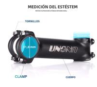 UNO Tímulo De Bicicleta Ultraligero 7/17 Grados Montaña Carretera Potencia 28.6mm*31.8mm Longitud 60/70/80/90/100/110/120/130mm Aleación De Aluminio - details 3