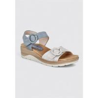 Amarpies ABZ30142 Sandalias De Cuña Mujer Azul - details 0