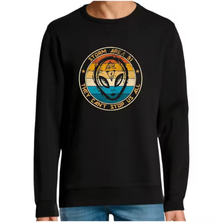 The Fan Tee Sudadera Sin Capucha de HOMBRE Espacio Galaxia Astronauta Planetas Estrellas 030 - 1