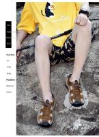 Zapatillas De Playa Para Hombre Cuero Antideslizante Casual Aumento De Altura Cómodas Zapatillas Deportivas Hombre Sandalias De Verano - details 41