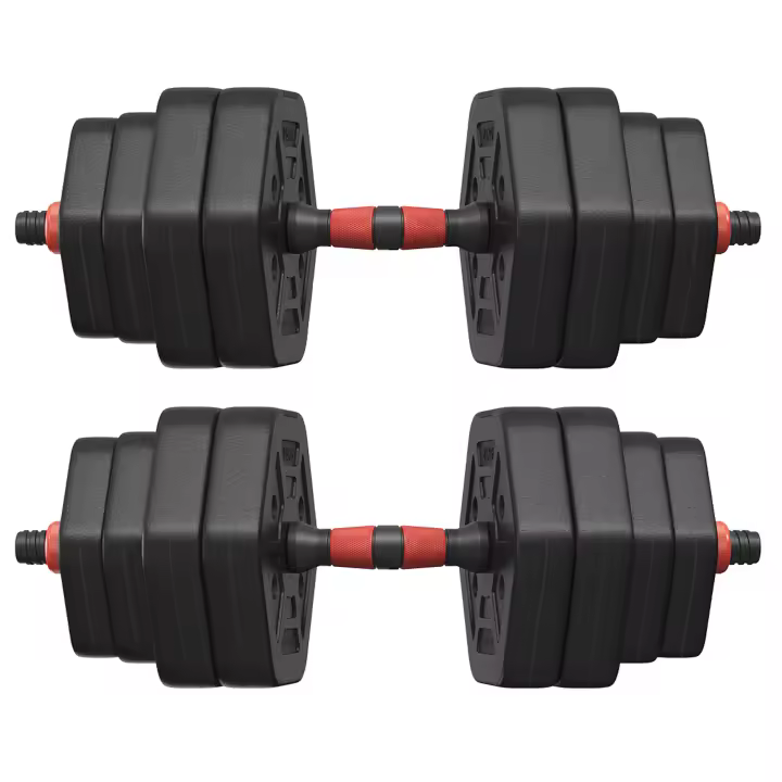 SONGMICS Juego de Mancuernas 30 kg, Mancuerna Ajustable, Peso Hexagonal para Entrenamiento, Fitness, Levantamiento en Casa, Gimnasio - 1