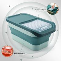 Contenedor De Almacenamiento Para Alimentos Para Perros Y Gatos 13/33LB Caja Seca Para Alimentos Para Mascotas Con Tapa Airtight Y Selladora Para Cocina Grano De Arroz - details 8