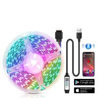 Fresnel LED RGB De Tira USB Luz Cambiante Bluetooth Control Remoto Música Sincronizada DIY Lámpara De Ambiente Para TV Pared Habitación Decoración De Hogar - details 18